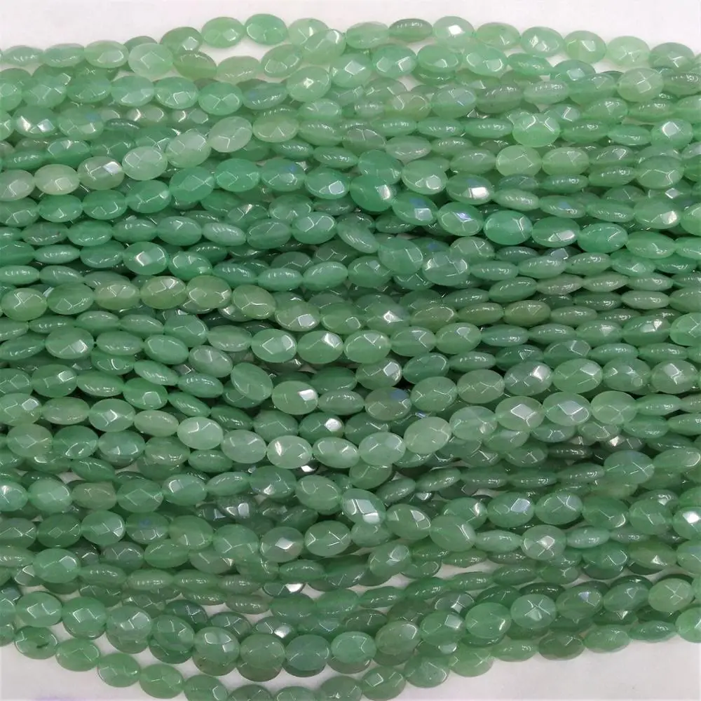 flat faceted beads