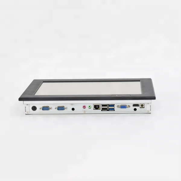 

fanless embedded touch screen panel pc 10.4 inch industrial panel pc, Black/silver
