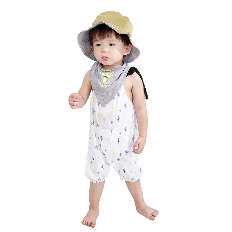 Oem Kids Garment Baby Strap Tank Top Romper Outfit Toddler Clothing