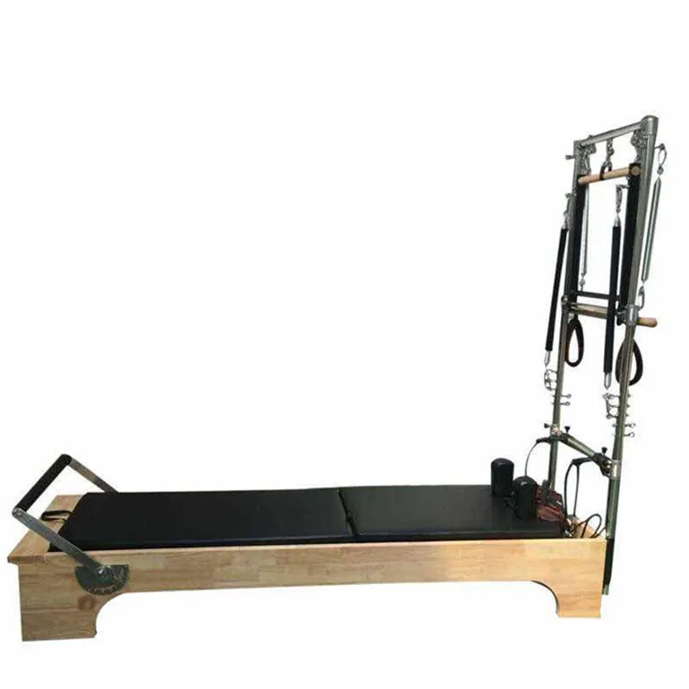 

Wood Pilates Reformer with half tower Combination Used in Pilates equipment