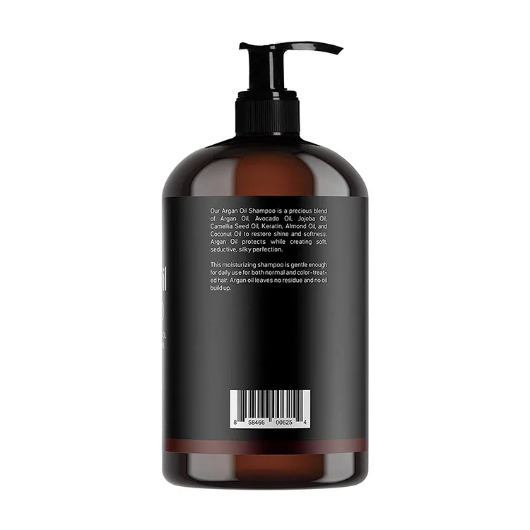 
Private label organic Argan oil Shampoo Smoothing And Moisturizing 