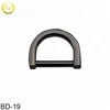 High Grade alloy Gunmetal Metal D Ring For Handbag Strap