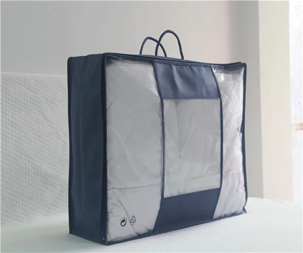 Texpack Oem Non Woven Clear Pvc Bedding Set Packaging Bag Duvet Blanket