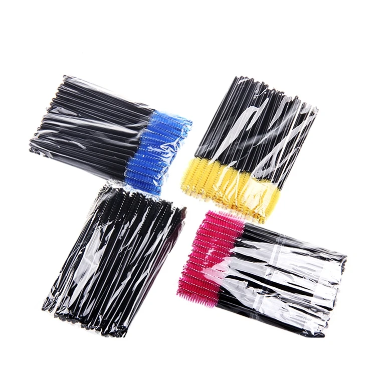 

High Quality Own Brand Eyelashes Disposable Mascara Wand, Pink;white;black;yellow;blue and grey