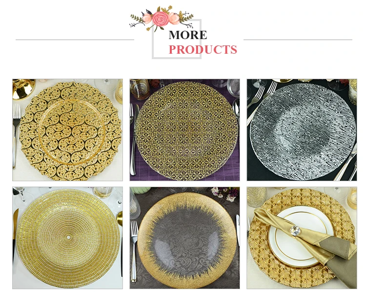 Glass Charger Plates Wholesale For Wedding And Events Buy Charger