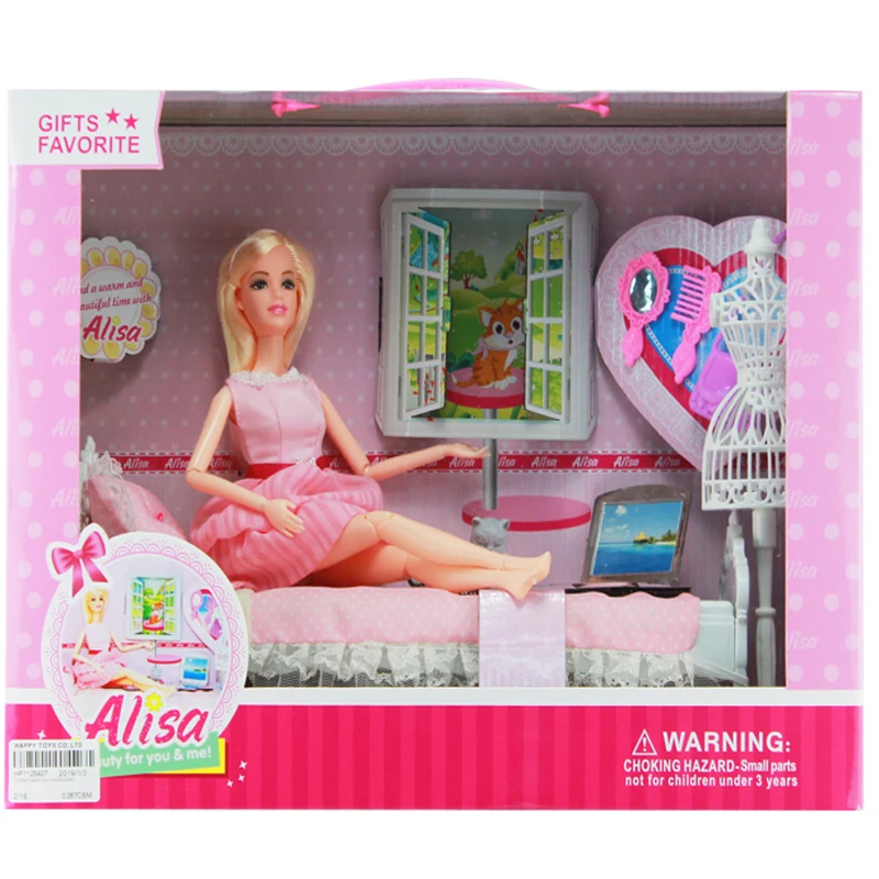 barbie set playing