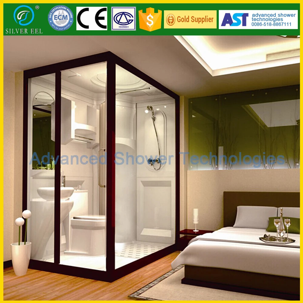 Frp Tempered Gl Door Prefab Bathroom Pod Unit Frp Tempered Gl Door Prefab Bathroom