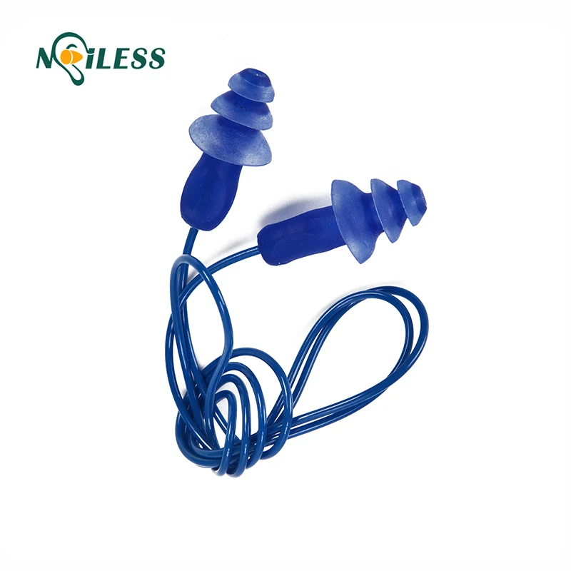 
hot selling custom ear plugs silicone corded earplugs 
