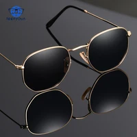 

Vintage Brand Designer Hexagonal Sunglasses Women Men Retro Driving Mirror Sun Glasses Female Male Fashion Sunglasses UV400 New