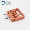 Bur Plastic dental bur box holder for high speed bur Dental resin frame endo file