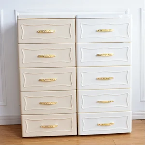 Image of 5 Tier Large Plastic Storage Drawers