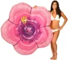 2018 new design pink flower inflatable pool float / giant inflatable swimming float