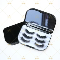 

Hard Ultrathin 3D Mink Fur Eyelashes Double Magnet Fake Eye Lashes