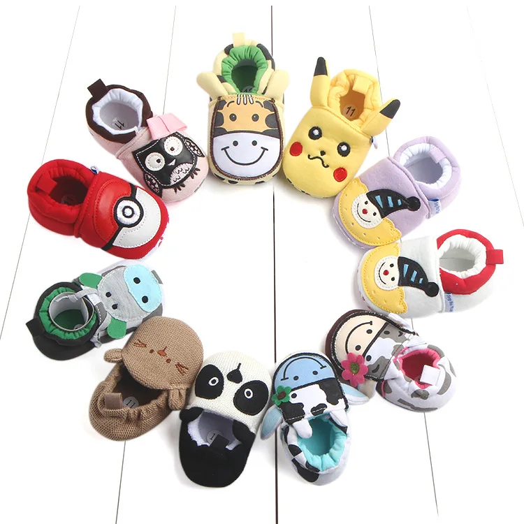 

Hot selling funny cute cartoon design baby shoes, 12 models as for pictures