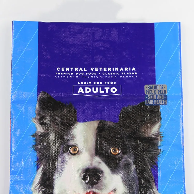 
Polypropylene sack bag of bopp laminated pp woven bag pet dog food packaging bag 30kg 