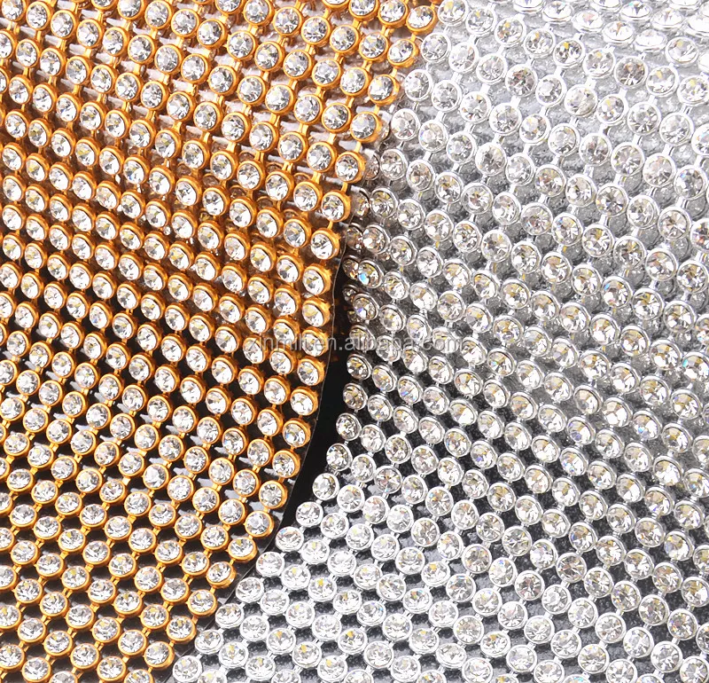 

Automobile supplies car rhinestone pasted sticker accessories body sticker diamond mesh sheet, Clear crystal with silver plate