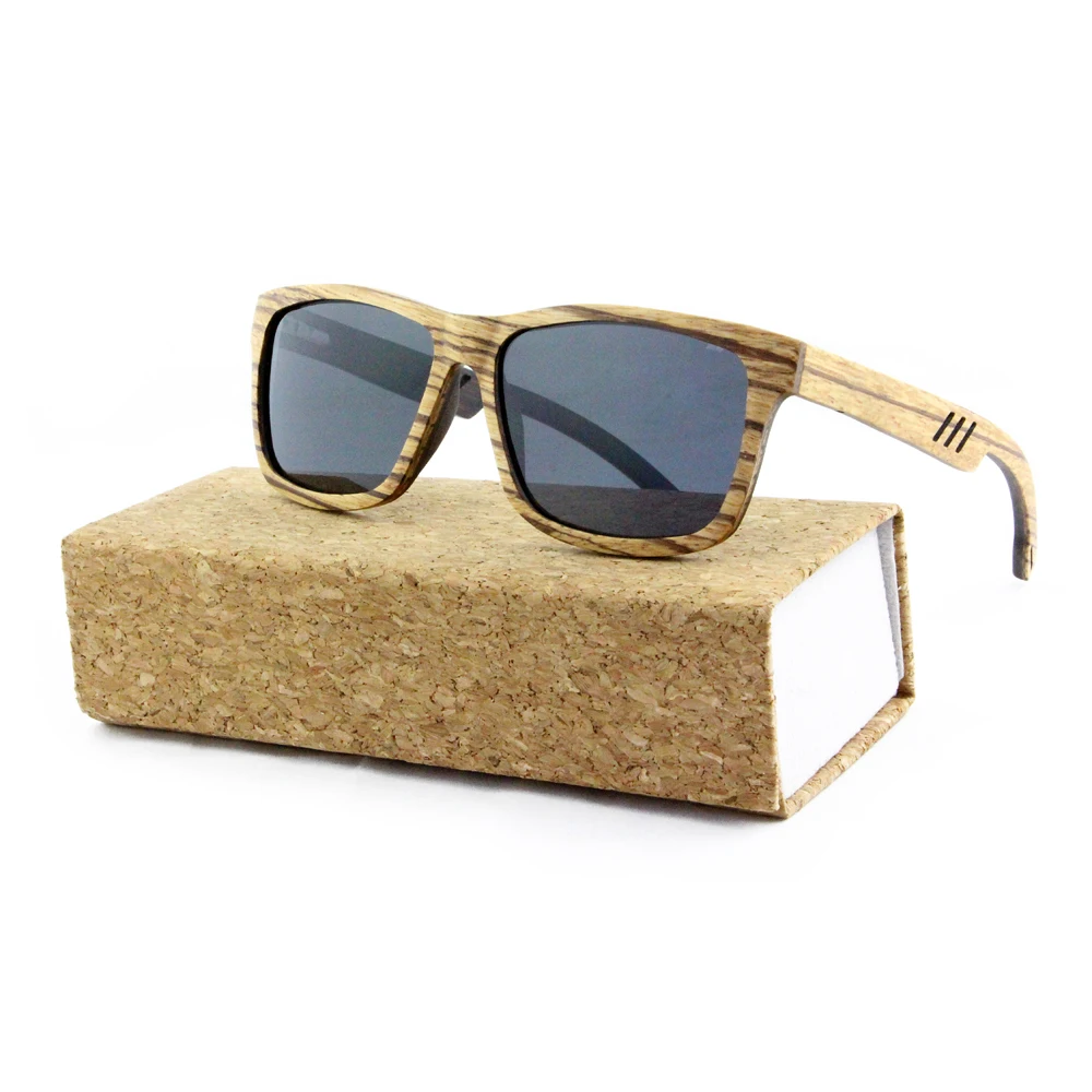 

2019 Polarized Handmade Zebra Wood Sunglasses In Stock, Custom color