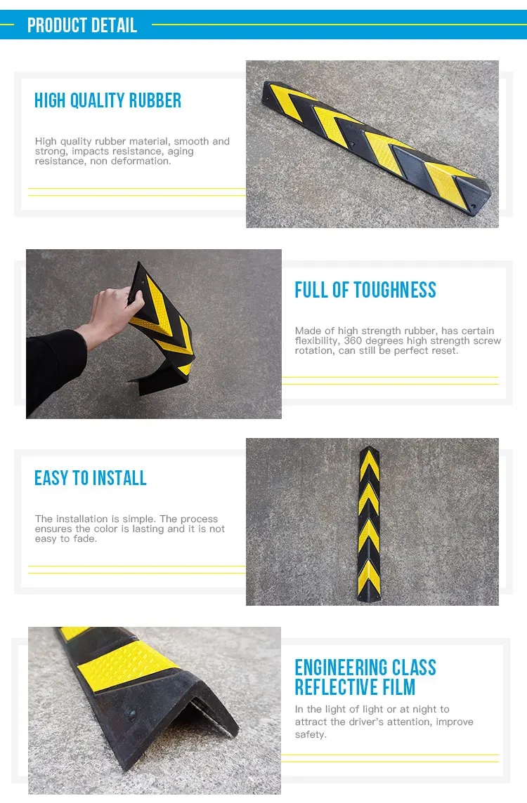 Wholesale Price Roadway Safety Rubber Corner Guard