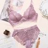 Lace Flower Embroidery Bra Adjusted Underwear Comfort Wireless Push Up Bras For Women lingerie Sexy Seamless Bralette