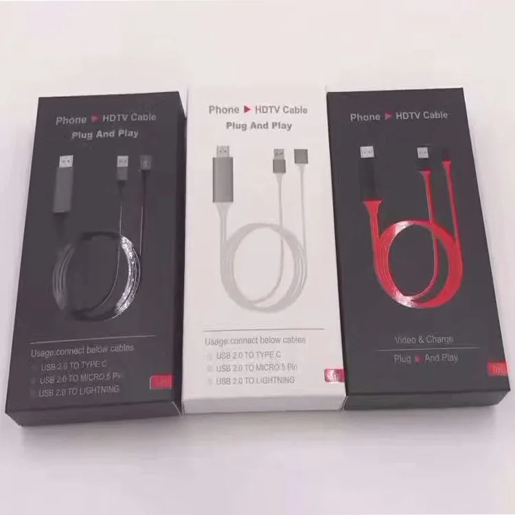 MHL cable For Apple Iphone 7 6s Plus IOS