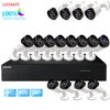 LOOSAFE warm light 1080p full color cctv camera 2mp 16ch poe camera system audio camera waterproof housing