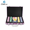 Carrying Texas Hold'em Professional Factory Aluminum 200 Poker Chip Set Case luggage