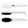 professional electric LCD hot hair brush straightening comb