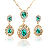 

Fashion Top Jewelry Set Rose Gold Plated Austrian Crystal Earring/Necklace/Ring /bracelet Wholesale