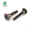 1/4 red bronze hex round flat head step machine bolt