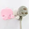 Non-trace paste type plug Socket hook plastic home bathroom holder hanger wall hook plastic adhesive hook