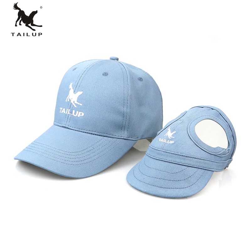 

Custom Logo Canvas Pet Baseball Hat and Human Hat Set, Pink, blue, black
