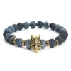 Cool DIY Jewelry Natural Stone Bead Patterns Dragon Head Weathering Agate Stretch Bracelet