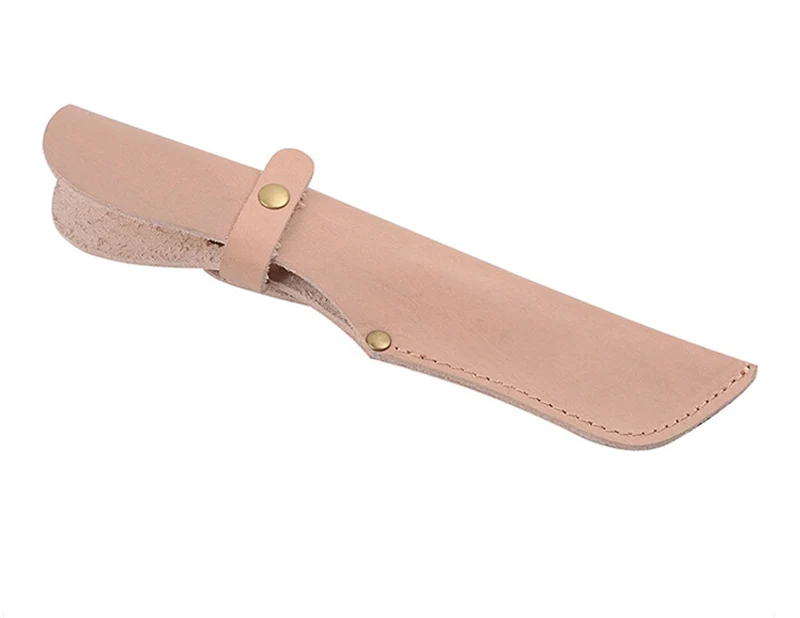 

Straight Leather Belt Sheath Leather Scabbard Case For Fixed Knife Blade, Pink,black,blue,many colors can choose