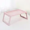 Plastic Cheap Foldable Breakfast Bed Tray Table with iPad Holder for Serving Food with Folding Legs