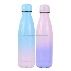 Image of Virson Vacuum Stainless Steel Coke Water Bottle Modling Color Gradient Bottle Body Water Bottle