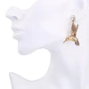 ed00583b Online Russian Gold Dangle Earrings Wholesale Jewelry Women Fashion Bird Earrings