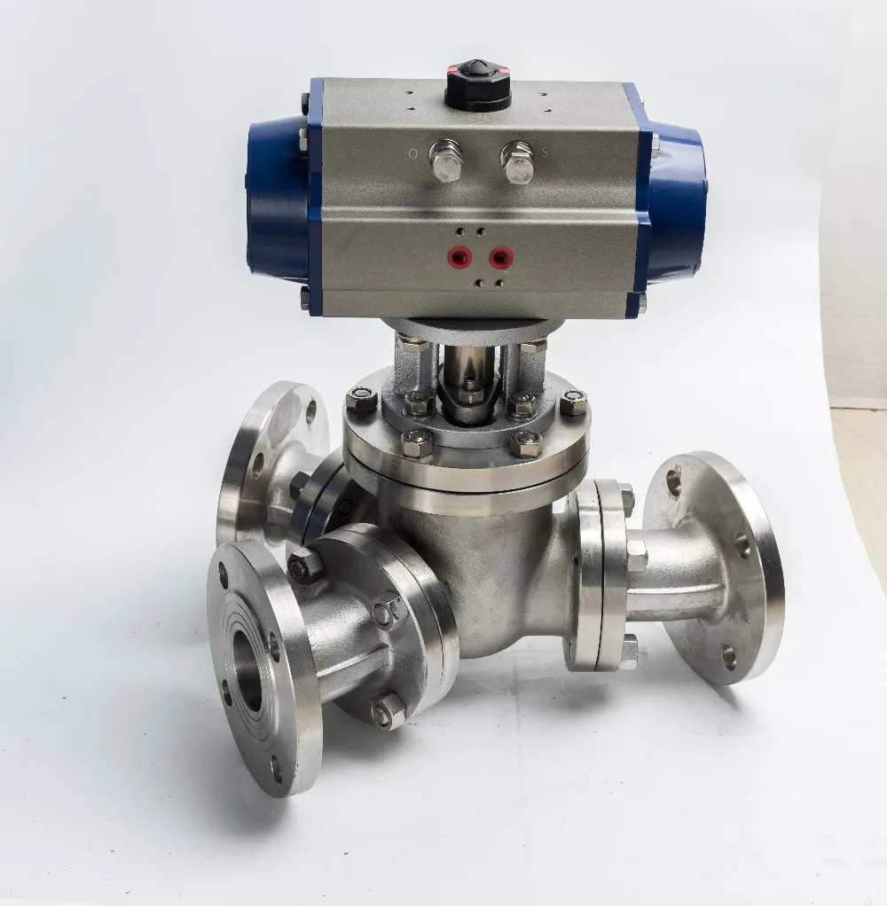 flowx serilas 气动 y型 3 路法兰球阀