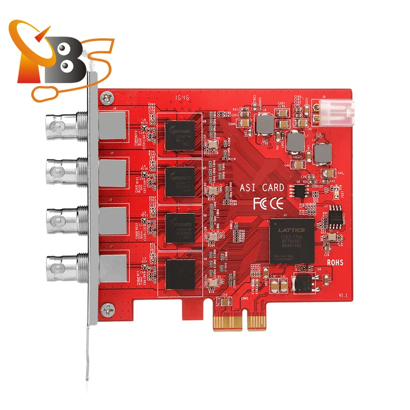 
TBS690A 4 Input DVB ASI PCI PCIe Capture Card ASI to IP converter Multiplexer 