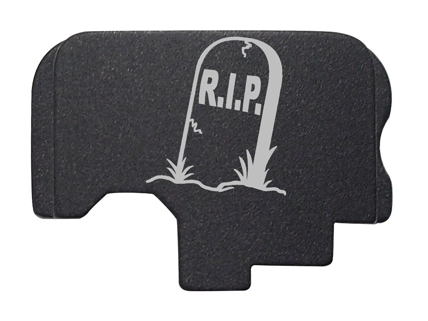 R.I.P. Tombstone Headstone Engraved Black Rear Slide Cover Plate For Kahr Arms .45 ACP Models: CT45 CW45 CM45 TP45 P45 PM45