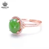 New 2018 fashion Rose Gold Plated oval engagement wedding women rings jewelry