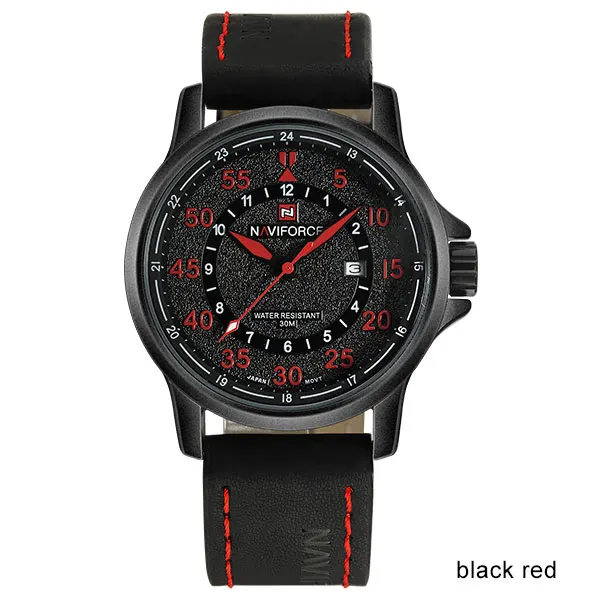 

Naviforce 9076 Mens Quartz Watches Calendar Leather Male Casual Wristwatches Mens Clock Relogio Masculino, N/a