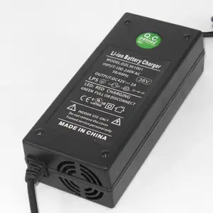 220VAC 42VDC 2.0A Charger 10S 36V LiPo E Bike Batteries