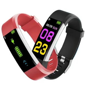2019 New arrival 115plus color screen heart rate blood pressure Smart watch Bracelet health smartwatch