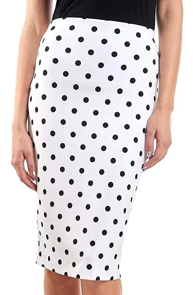 Cheap Black Polka Dot Pencil Skirt Find Black Polka Dot Pencil Skirt Deals On Line At 