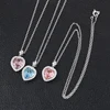 43113-fashion jewelry wholesale Crystals from Swarovski, heart shaped necklace turquoise jewelry