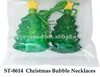 Christmas bubbles necklace / tree design
