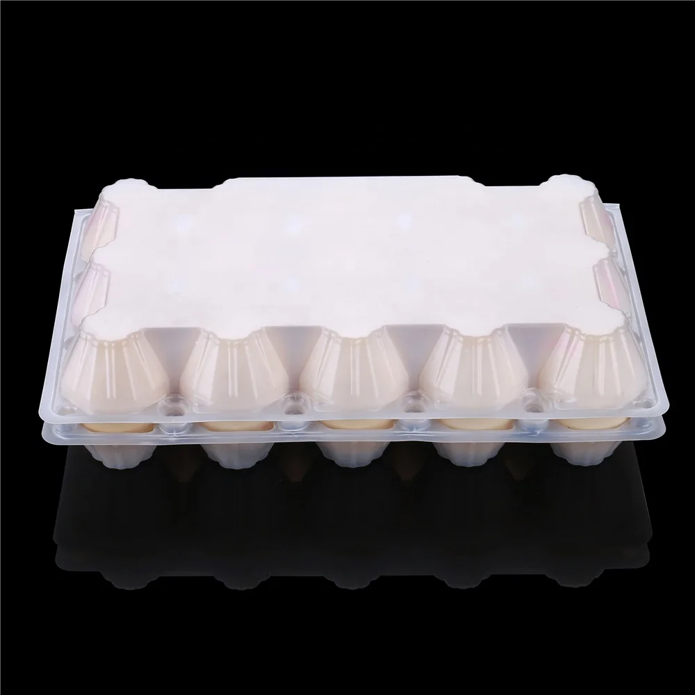 
plastic egg carton tray PS white color factory price 15pack 15cell plastic egg tray 