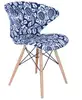 Modern fabric upholstery plastic chair