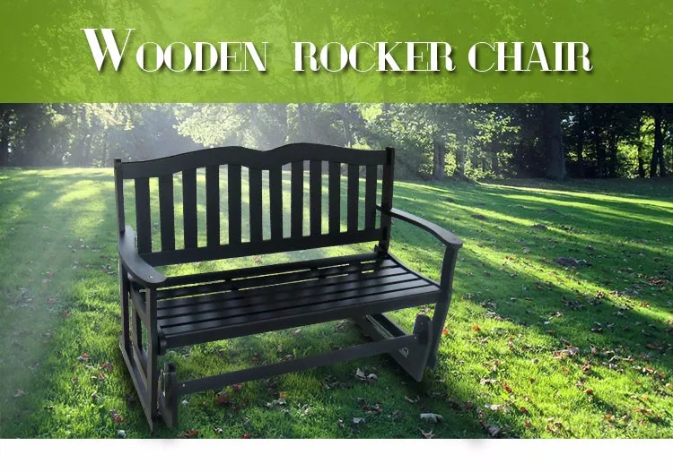 Super quality solid wood outdoor rocker chair