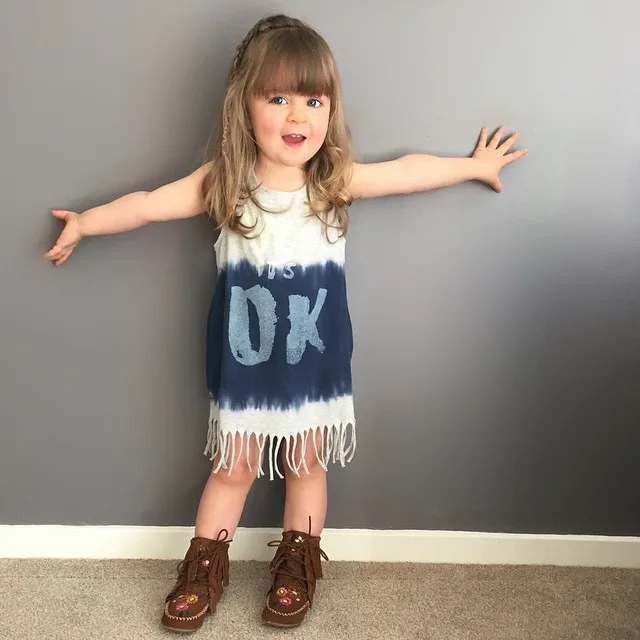 

New Style One Piece Sleeveless Cotton Dress Of 2 Year Kids Wholesale, As pictures or as your needs